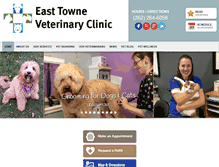 Tablet Screenshot of easttowneveterinaryclinic.com